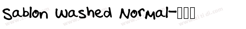 Sablon Washed Normal字体转换